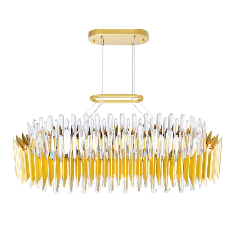 CWI Lighting Cityscape 20 Light Chandelier, Satin Gold