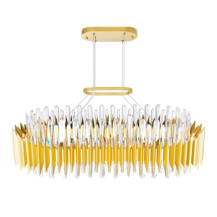 CWI Lighting Cityscape 20 Light Chandelier, Satin Gold