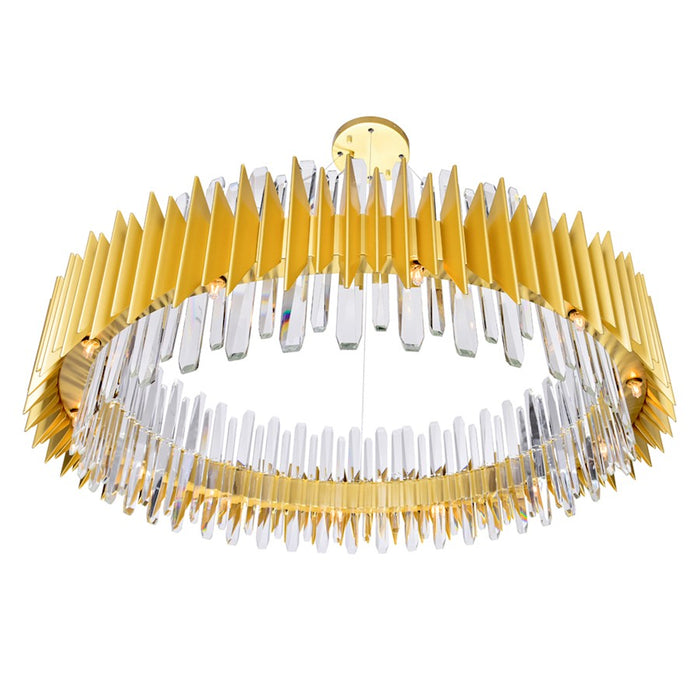 CWI Lighting Cityscape 24 Light Chandelier, Satin Gold