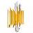CWI Lighting Cityscape 5 Light Wall Sconce, Satin Gold