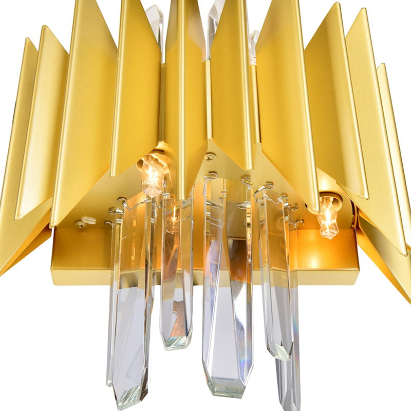 CWI Lighting Cityscape 5 Light Wall Sconce, Satin Gold