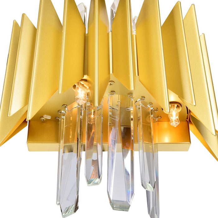 CWI Lighting Cityscape 5 Light Wall Sconce, Satin Gold