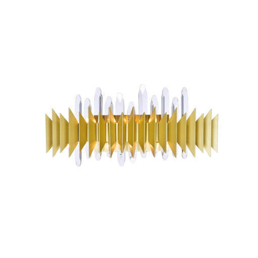 CWI Lighting Cityscape 7 Light Wall Sconce, Satin Gold