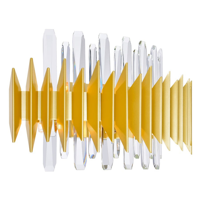 CWI Lighting Cityscape 7 Light Wall Sconce, Satin Gold
