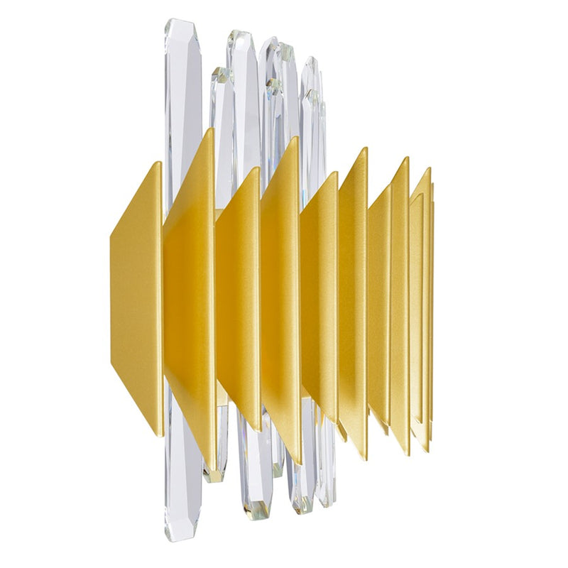 CWI Lighting Cityscape 7 Light Wall Sconce, Satin Gold