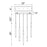 CWI Lighting Flute 22" Chandelier, Black