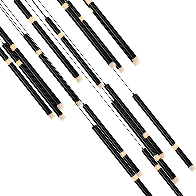 CWI Lighting Flute 24" Chandelier, Black