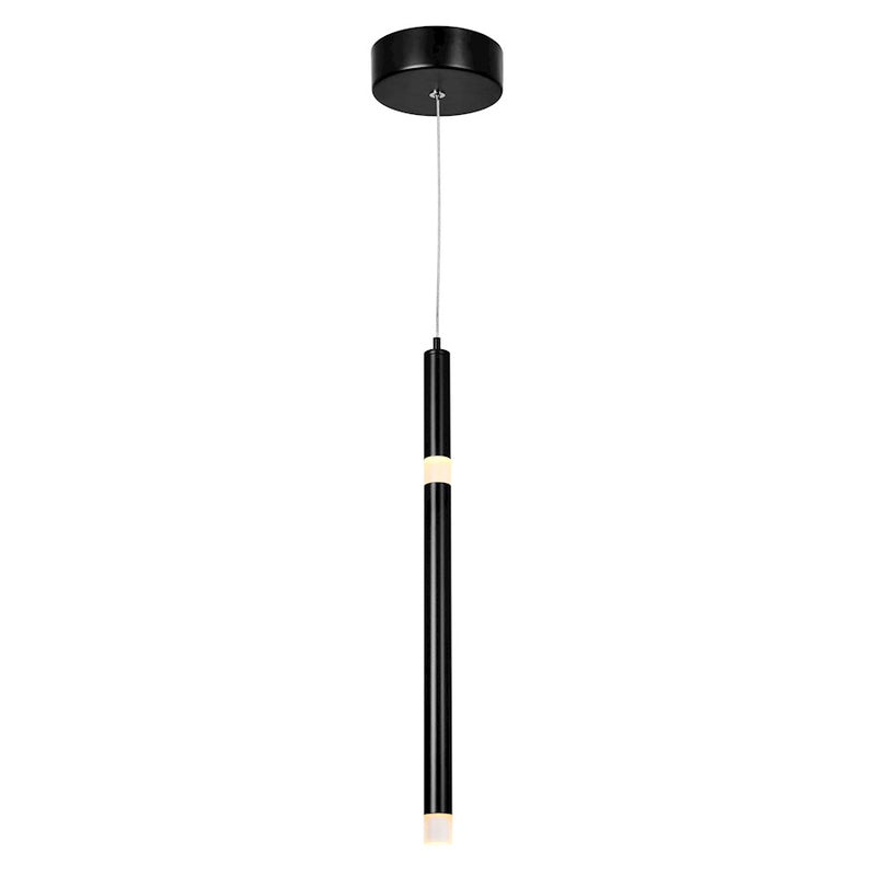 CWI Lighting Flute Pendant, Black