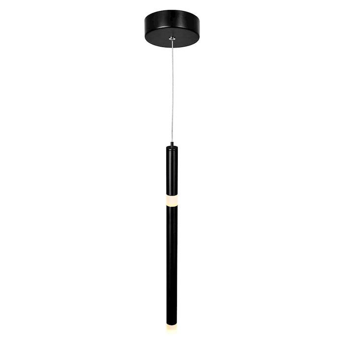 CWI Lighting Flute Pendant, Black