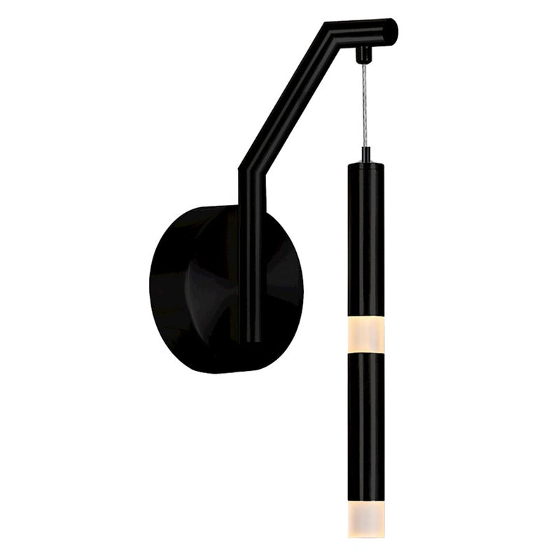 CWI Lighting Flute Wall Sconce, Black