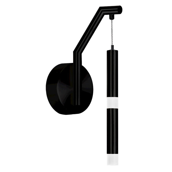 CWI Lighting Flute Wall Sconce, Black