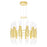 CWI Lighting Croissant 24 Light Chandelier, Satin Gold/Clear - 1269P24-24-602