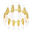 CWI Lighting Croissant 24 Light Chandelier, Satin Gold/Clear