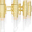 CWI Lighting Croissant 24 Light Chandelier, Satin Gold/Clear