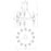 CWI Lighting Croissant 24 Light Chandelier, Satin Gold/Clear