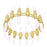 CWI Lighting Croissant 32 Light Chandelier, Satin Gold/Clear