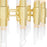 CWI Lighting Croissant 32 Light Chandelier, Satin Gold/Clear