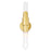 CWI Lighting Croissant 2 Light Wall Sconce, Satin Gold/Clear
