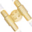 CWI Lighting Croissant 4 Light Wall Sconce, Satin Gold/Clear