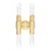 CWI Lighting Croissant 4 Light Wall Sconce, Satin Gold/Clear
