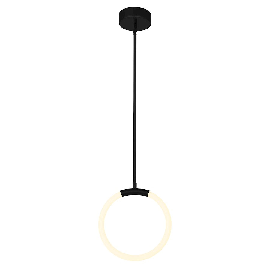 CWI Lighting Hoops Pendant, Black - 1273P10-1-101