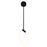 CWI Lighting Hoops Pendant, Black