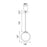 CWI Lighting Hoops Pendant, Black