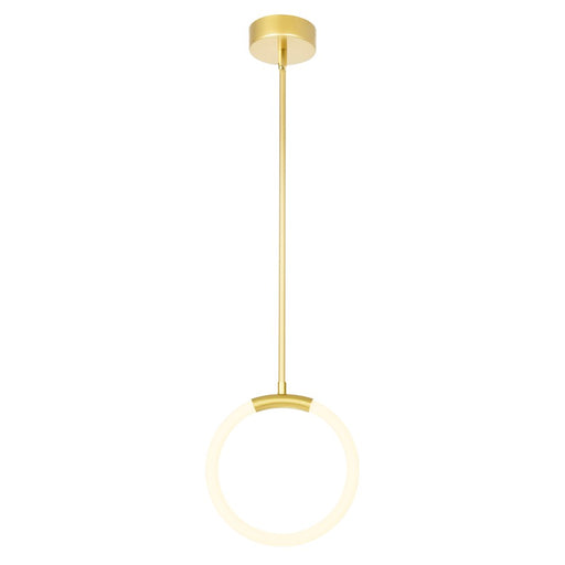 CWI Lighting Hoops Pendant, Satin Gold - 1273P10-1-602