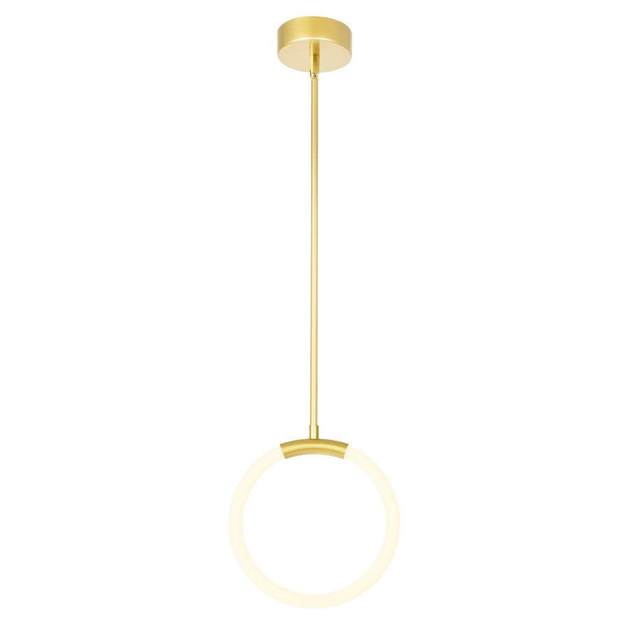 CWI Lighting Hoops Pendant, Satin Gold - 1273P10-1-602