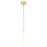 CWI Lighting Hoops Pendant, Satin Gold
