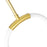 CWI Lighting Hoops Pendant, Satin Gold
