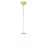 CWI Lighting Hoops Pendant, Satin Gold