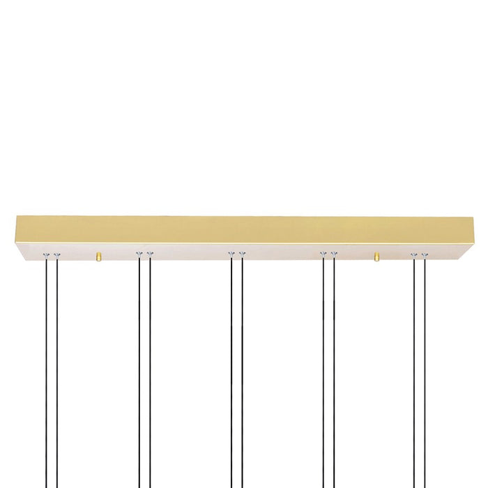 CWI Lighting Hoops 23" Chandelier, Satin Gold