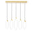 CWI Lighting Hoops 23" Chandelier, Satin Gold