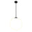 CWI Lighting Hoops 24" Chandelier, Black - 1273P24-1-101