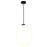 CWI Lighting Hoops 24" Chandelier, Black