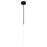 CWI Lighting Hoops 24" Chandelier, Black