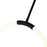 CWI Lighting Hoops 24" Chandelier, Black