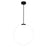 CWI Lighting Hoops 24" Chandelier, Black