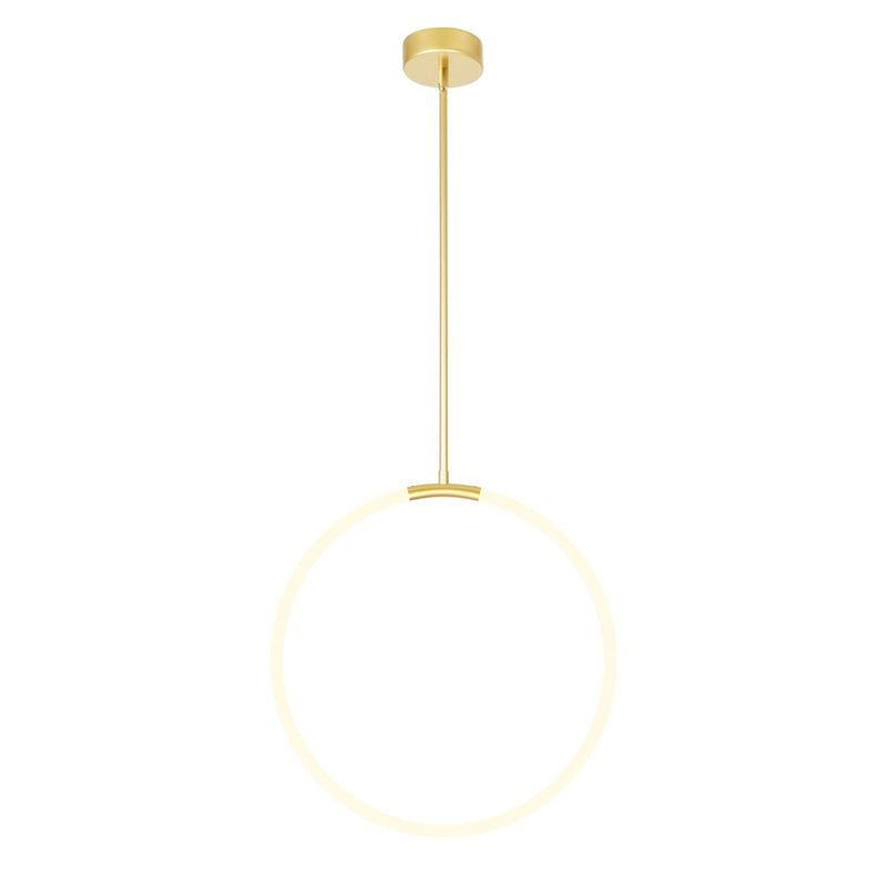 CWI Lighting Hoops 24" Chandelier, Satin Gold
