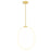 CWI Lighting Hoops 24" Chandelier, Satin Gold
