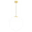 CWI Lighting Hoops 24" Chandelier, Satin Gold