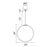 CWI Lighting Hoops 24" Chandelier, Satin Gold