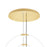 CWI Lighting Hoops 35" Chandelier, Satin Gold