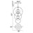 CWI Lighting Hoops 35" Chandelier, Satin Gold