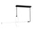 CWI Lighting Hoops 40" Chandelier, Black