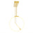 CWI Lighting Hoops 40" Chandelier, Satin Gold