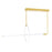 CWI Lighting Hoops 40" Chandelier, Satin Gold