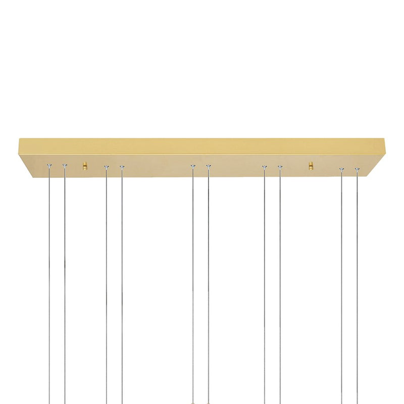 CWI Lighting Hoops 44" Chandelier, Satin Gold