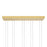 CWI Lighting Hoops 44" Chandelier, Satin Gold